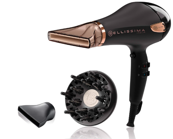 Phon con diffusore Bellissima Imetec My Pro Ceramic P5 3800, Asciugacapelli a Ioni Professionale 2300W