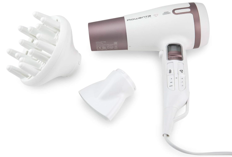 Rowenta Premium Care Pro cv7460 Asciugacapelli, motore DC di alta capacità, 2400 W