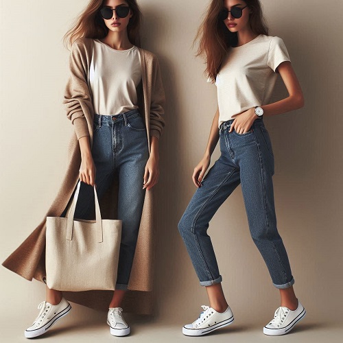 tote bag con look casual chic