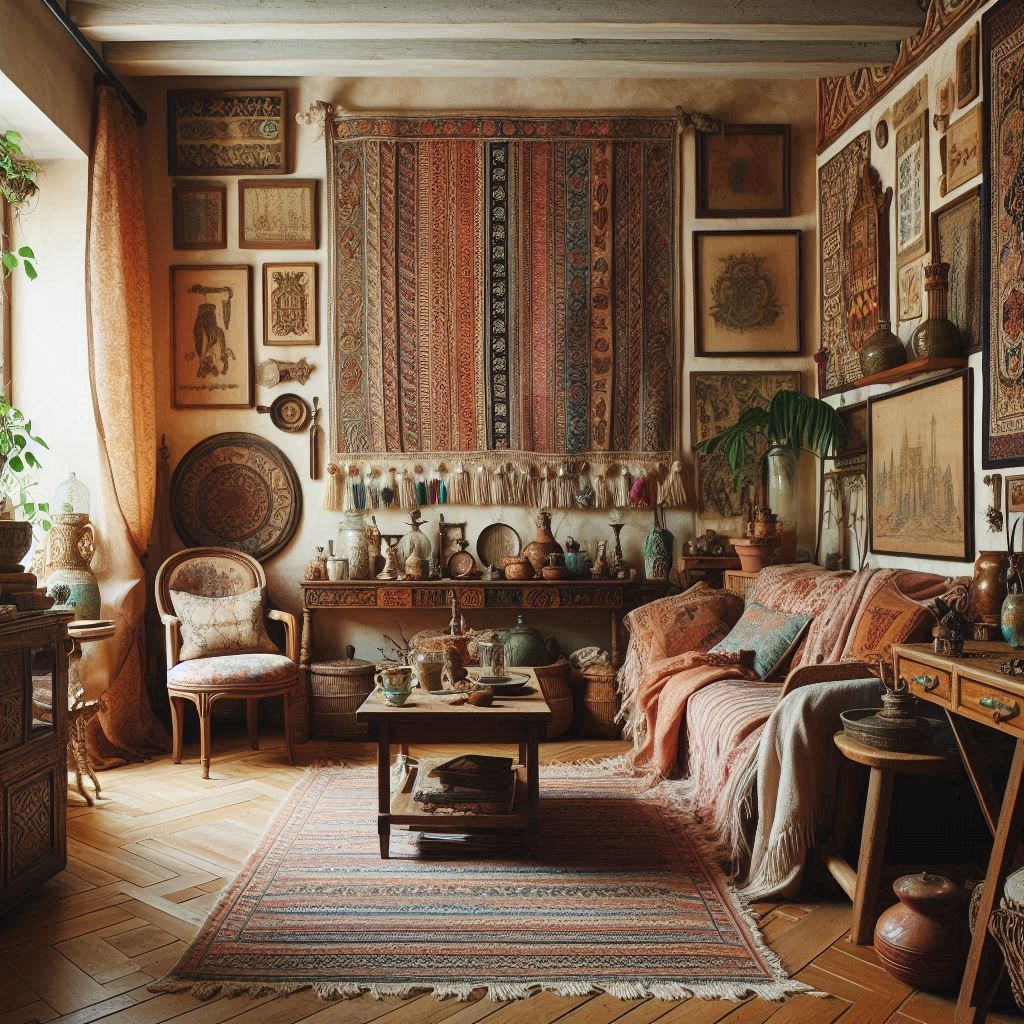 Casa arredata con stile boho chic