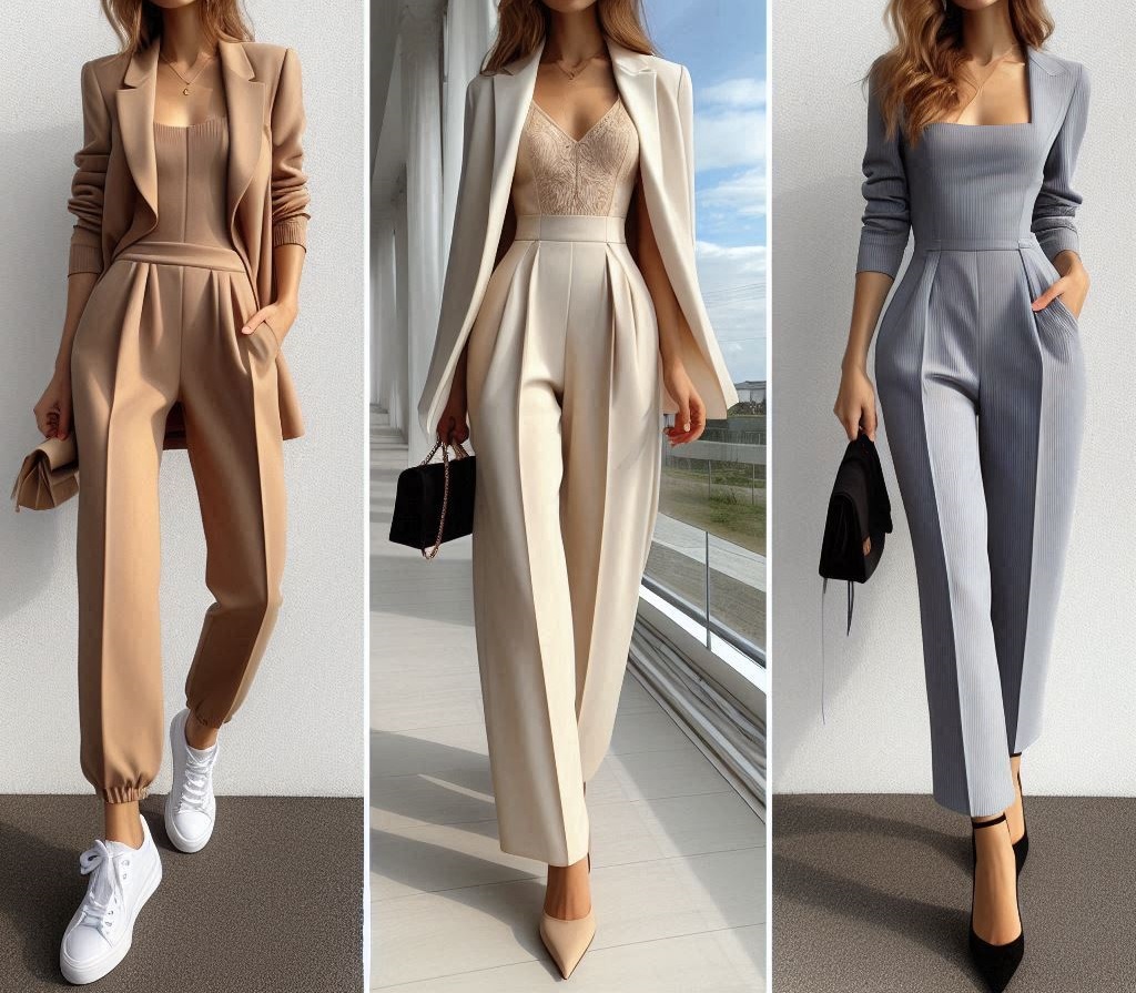 jumpsuit da giorno, da ufficio e da sera