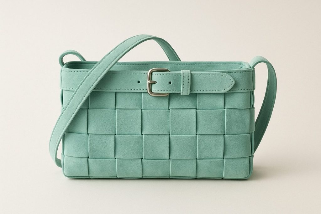 belted bag in suede