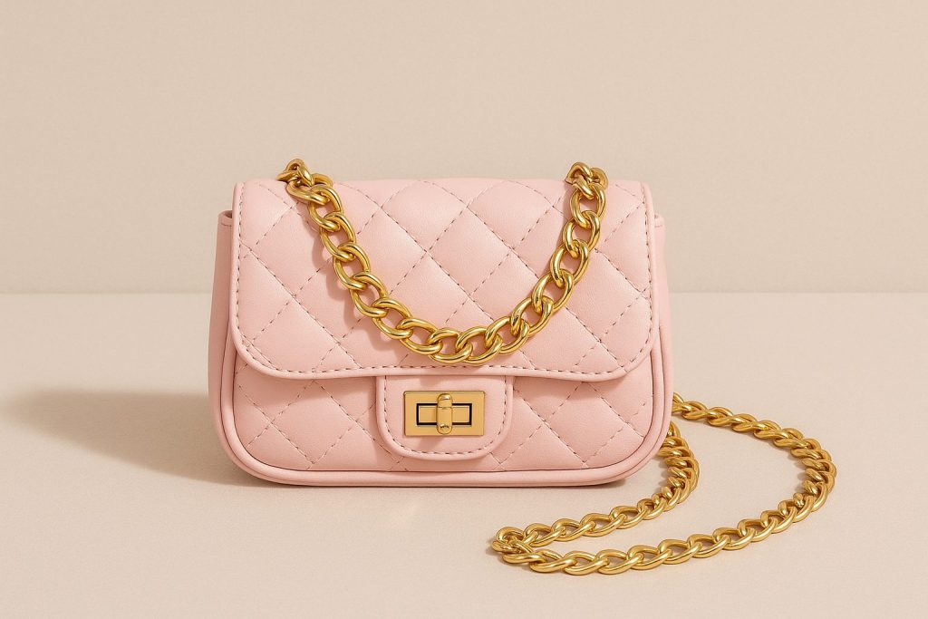 Borse di tendenza Mini bag trapuntata rosa confetto