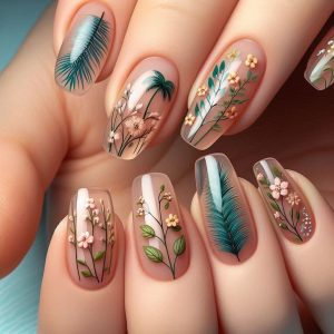 Micro Nail Art Botanica