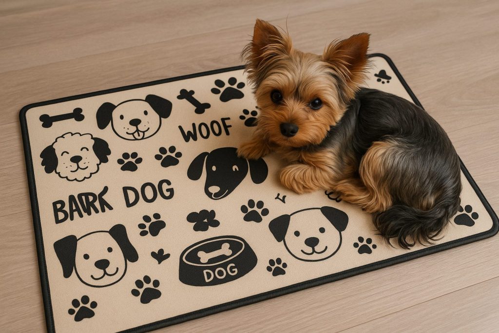 tappetino con design personalizzato per cane